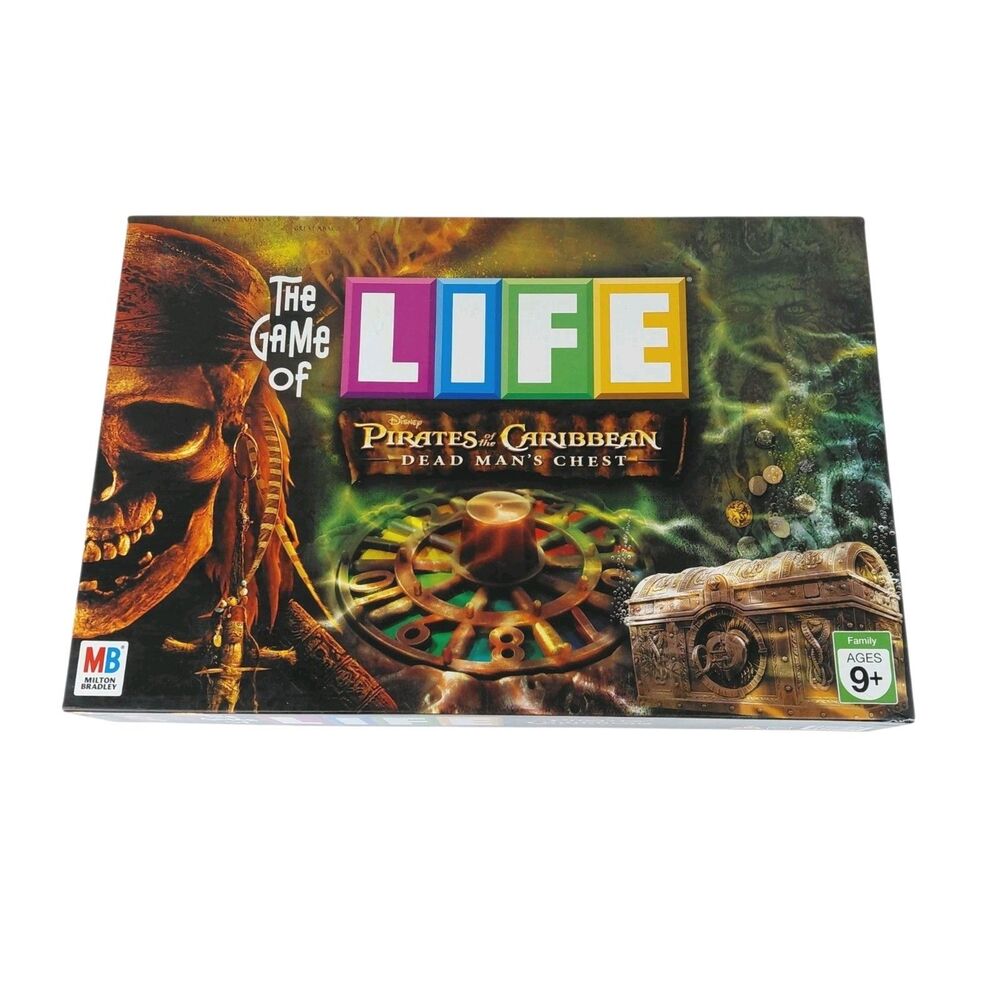 Game of Life Pirates of the Caribbean Dead Man's Chest 2005 Board Game Complete